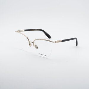 Salvatore Ferragamo SF2227 710 Eyeglasses Gold/Black 56mm Cat Eye Frame